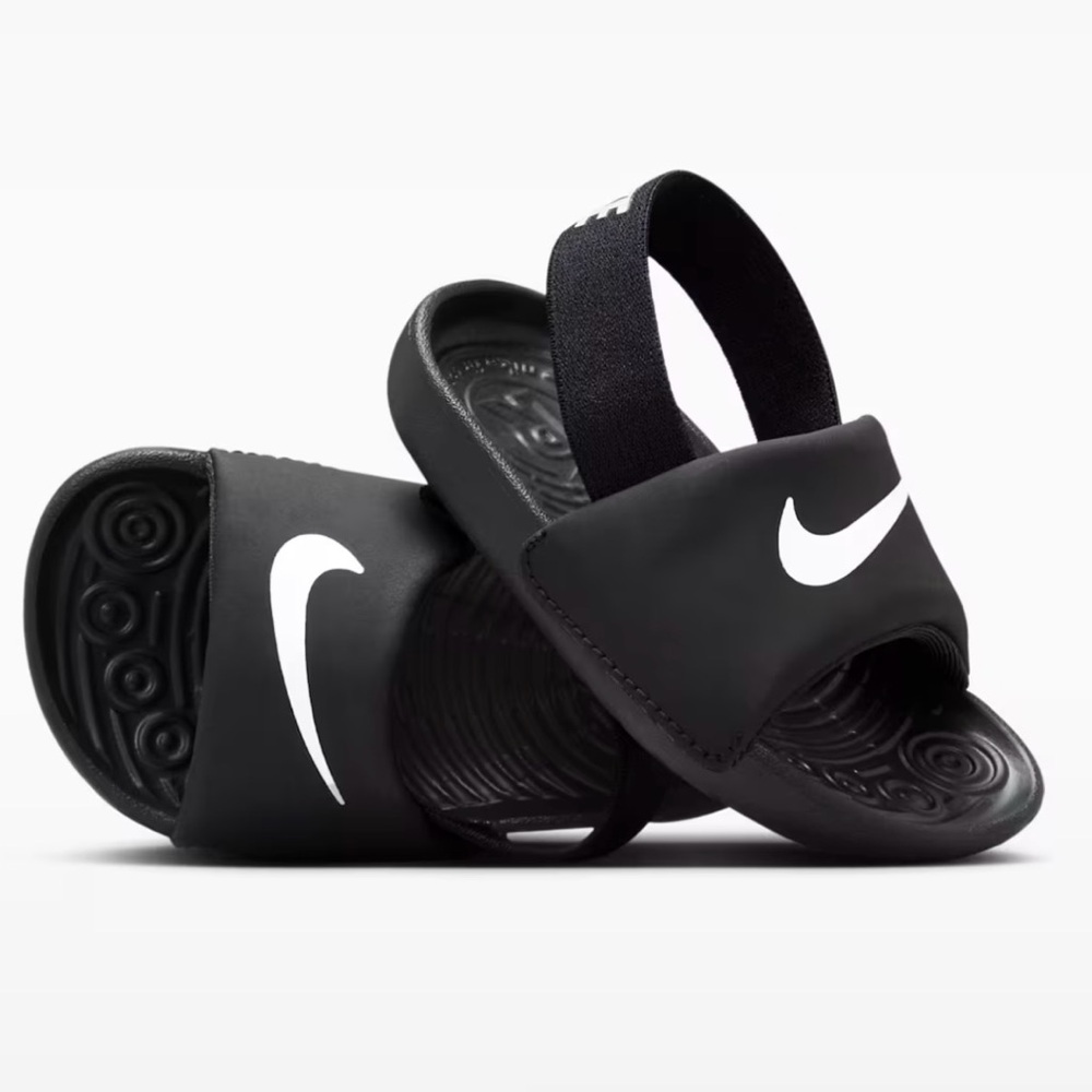 Nike Toddler Black Kawa Slides, sz 6C